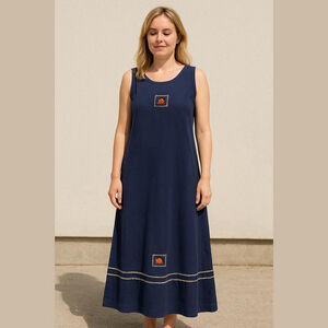 Copa Cabana Maxi Artisan Maxi Dress Blue XL